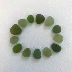 良質♡オリーブ系シーグラス