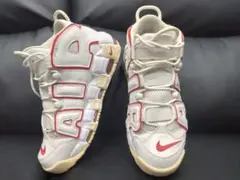 Nike Air More Uptempo ホワイト/レッド 　ナイキ　モアテン