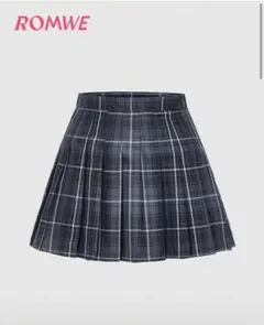 ROMWE チェック柄 スクールスカート　シーイン　SHEIN