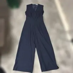 M LACE LADIES ネイビー Vネック オールインワンのサムネイル