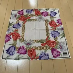 新品未使用オールドセリーヌCELINE花柄ハンカチ