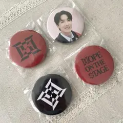 BTS j-hope 缶バッジ4個セット カプセルトイガチャ おまけ付き