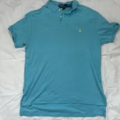 Polo by Ralph Lauren 水色ポロシャツ Mサイズ
