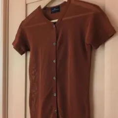 CLOSE TO BODY メッシュ カーディガン ワインレッド フェリシモのサムネイル