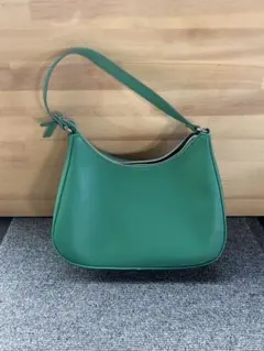 グリーン ハンドバッグ 取り外し可能ストラップ付き