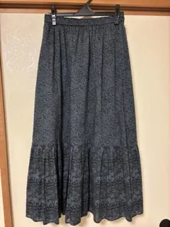 値下げ！ANNA SUI &UNIQLOコラボティアードロングスカート