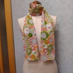 ストール、ハンドメイド、花柄