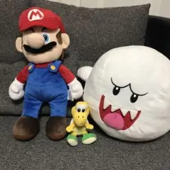 スーパーマリオ　ぬいぐるみセット　マリオ　テレサ　ノコノコ