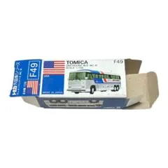 グレイハウンドバス MC-8(ホワイト×ブルー×レッド/青箱/日本製) F49