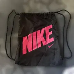 Nike ナップザック ピンクロゴ入り