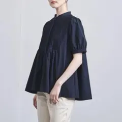 UNITED ARROWS シルキーピンタック ショートスリーブ ブラウス - メルカリ