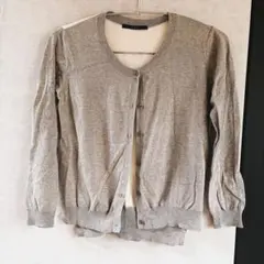 KBF 異素材カーディガン　 サイズM程度