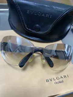 【美品】BVLGARI Occhiali サングラス グレー