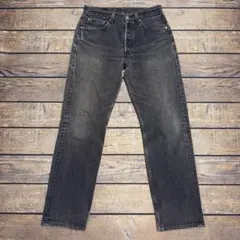 LEVI’S 501 90's USA製 後染めブラック W31 極上フェードのサムネイル