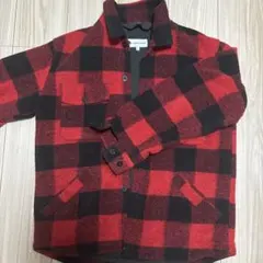 GLOBAL WORK 赤黒チェックネルシャツ S