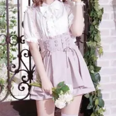 NOEMIE ノエミー ダブルスピンドルレース　アップサス付きスカパン