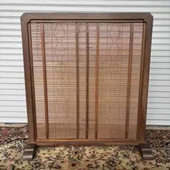 パーテーション　木製　衝立　アンティーク　古道具 衝立 和風 古民家 昭和初期 幅103.5cm アンティーク