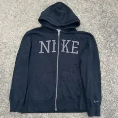 90s 00s NIKE 短丈ジップパーカー y2k ビンテージ ビッグロゴ