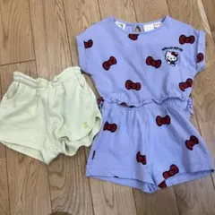 ZARA ハローキティ　ショートジャンプスーツ 92cm ＋ショートパンツのサムネイル
