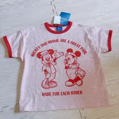 最終値下げ　110 しまむら　チマジロ　Tシャツ　ミッキー　ミニー　ディズニー
