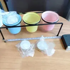 ポットキャンドルスタンド　3色ポット