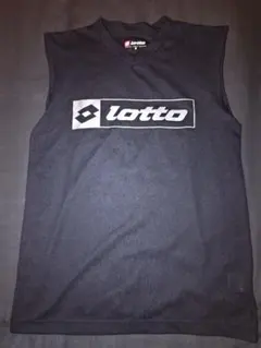 lotto ノースリーブプラクティスシャツ ブラック Sサイズ