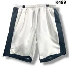 ウンドウ wundou スポーツ用 ハーフパンツ ホワイト×グレー XLのサムネイル
