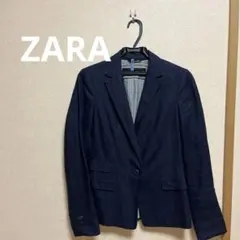 P美品ZARA BASIC ネイビー テーラードジャケット XSのサムネイル