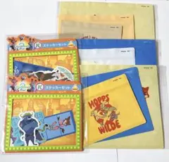 ズートピア2 Happyくじ　ステッカー　ジッパーバッグ　5点セット