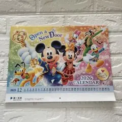 新品‼️ディズニー 2026年 壁掛けカレンダー　第一生命　ミッキーマウスマウス