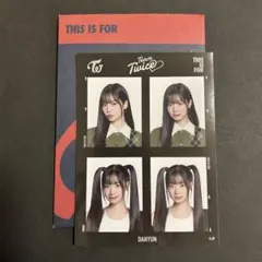 TWICE ダヒョン IDフォトステッカー THIS IS FOR