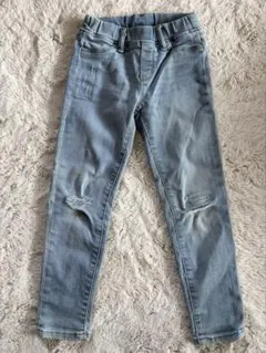 UNIQLO 110サイズ ストレッチダメージデニム