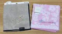 Francfranc 刺繍 & LAURA ASHLE花柄タオルハンカチ