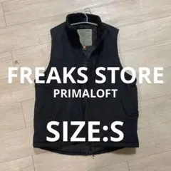 【フリークスストア】S/プリマロフト中綿ナイロンベスト ブラック美品