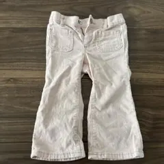 GAP薄いピンク コーデュロイ フレアパンツ