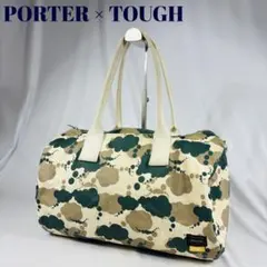 PORTER×TOUGH 限定コラボ 迷彩柄 ボストンバッグ 日本製 キャンバス