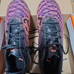 Puma サッカーシューズ 21.5cm ブラック/オレンジ