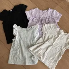 Tシャツ.ノースリーブ4枚セット　80cm
