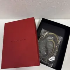 BONAVENTURA スマホショルダーストラップ 黒 x エトープ バイカラー