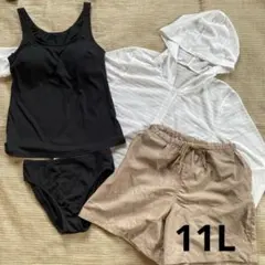 o-142★今季サンプル★新品タグなし★ブラックシャーク★11Lレディース水着のサムネイル