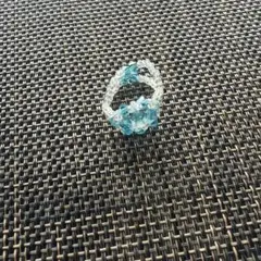 ハンドメイド フラワー ビーズリング