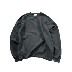 7AS14【Champion】無地　ビッグ　スウェットプルオーバー　古着used