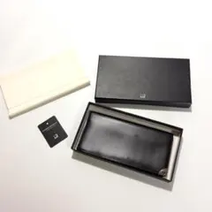 【箱付き】dunhill ダンヒル 長財布 黒 ブラック レザー 札入れ