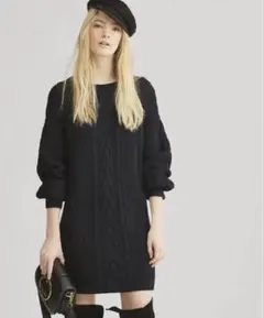 Polo by Ralph Lauren アランニット ウール セーター ドレス