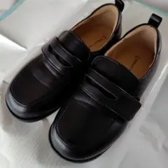 21cm★キャサリンコテージ　黒　フォーマルシューズ マジックテープ式