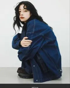 KBF 2WAYカラーデニムブルゾン