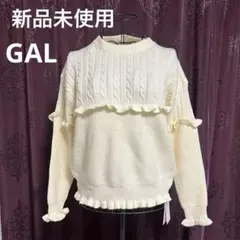 GALグレイル（新品未使用タグ付き）フレアニット　アイボリーＭ