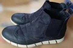 Lee サイドゴアブーツ 黒 カモフラ柄 26cm