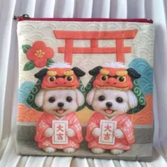 【レアパネル/フラットポーチ/大吉なマルちゃん♪】