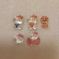 【正規品】ハローキティ　ボンボンドロップミニ　ピンク・赤　お裾分け